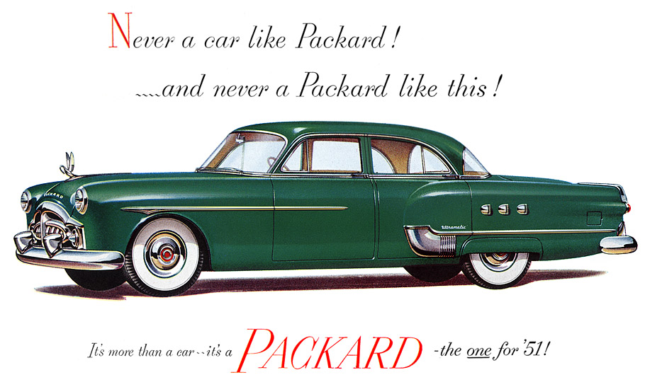 1951 Packard Auto Advertising